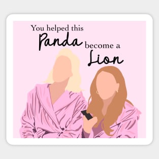 Panda become a Lion Sticker